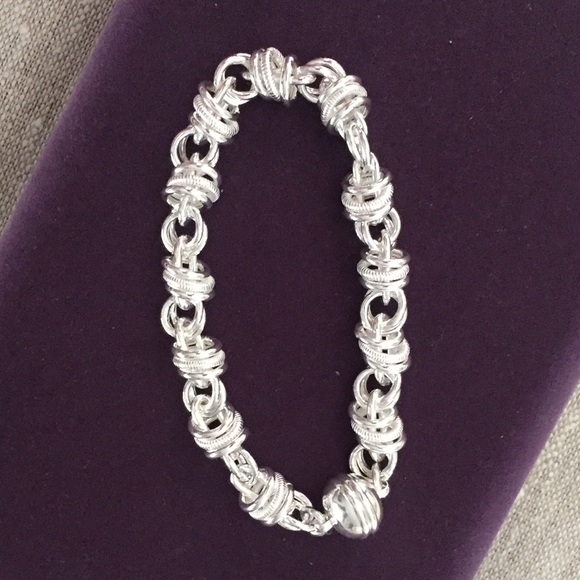 NWOT Sterling Silver Rolo Bracelet 7.5inch 25g - Picture 5 of 5